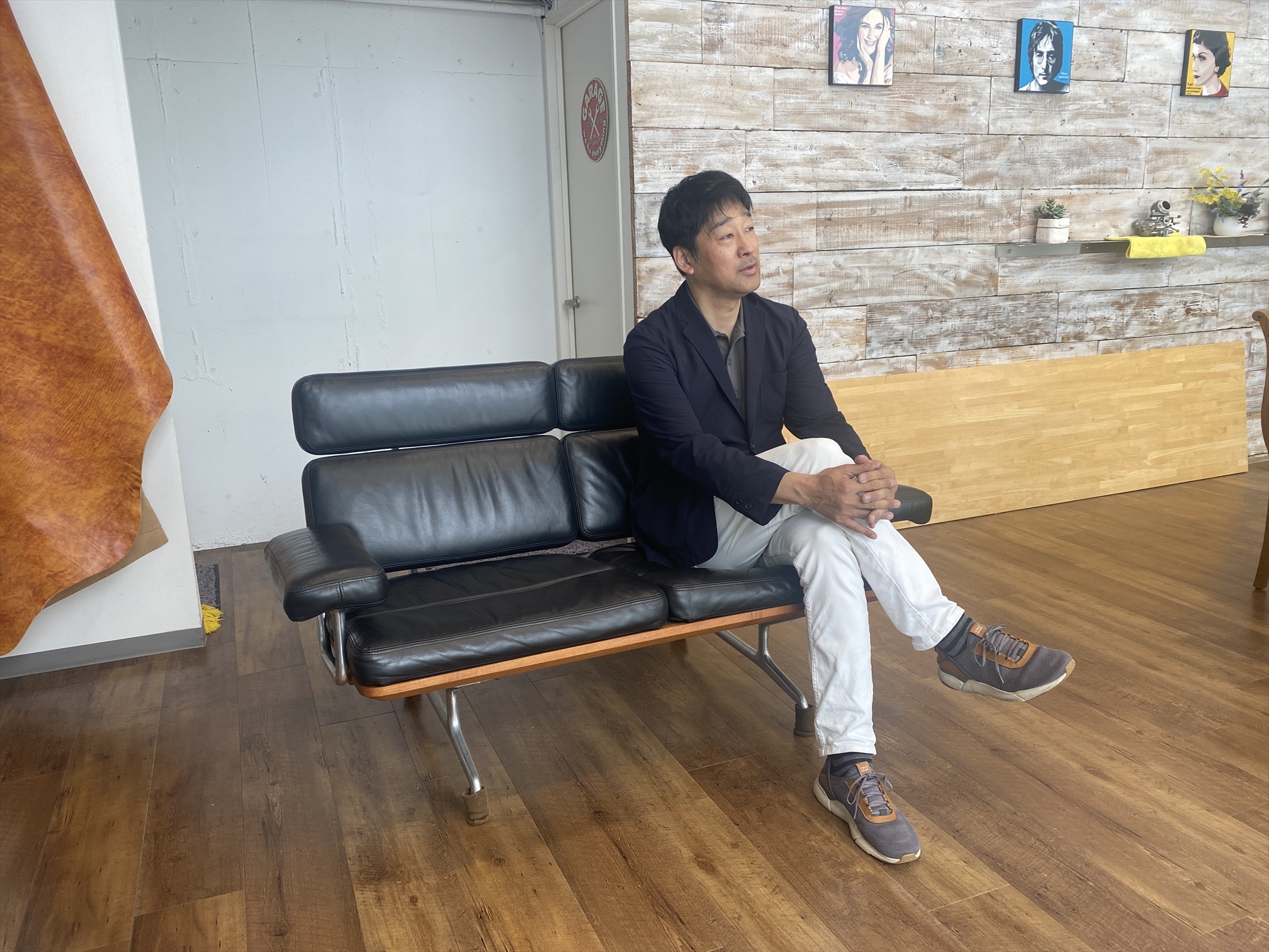 ハーマンミラー　ウェービングテープ　交換後　徳永