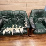 オランダ製　ダッチカントリー　2人掛け+1人掛け　全面張替え前