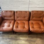 これぞ【日本製】　マルニ木工　3人掛けソファ座面交換後